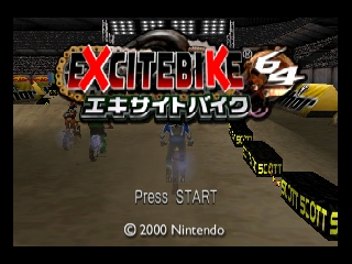 Excitebike 64 (Japan) Title Screen